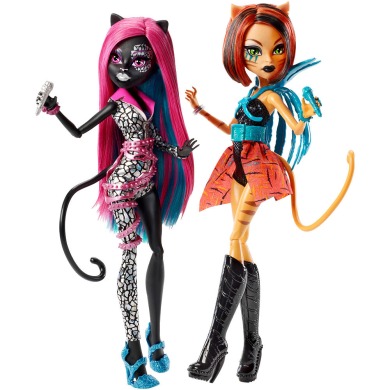 Monster High, Дерзкие Рокерши. Кэтти Нуар и Торалей, набор кукол 2шт.
